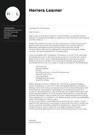 An application letter is an important document. Lyon University Phd Student Cover Letter Sample Kickresume