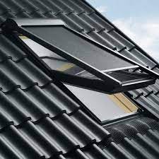 Velux Heat Protection Awnings Electric GGU/GPU/GHU/GTU, GGL/GPL/GHL/GTL UK08 Black - Velux Awning Blinds