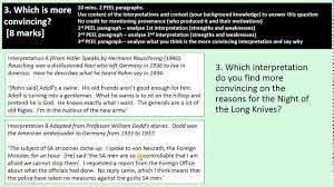 Aqa Gcse History Exam Tutorial Part 3 Germany 1890 1945 Youtube