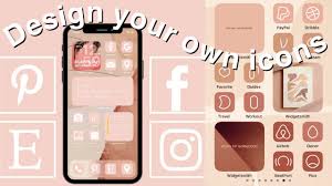 .custom app icon lets you make a new greater interface and unique with the combine between many widgets and beautiful themes for iphone. How To Design Create Your Own Custom App Icons For Iphone Ios 14 Free Quick Easy Aesthetic Youtube
