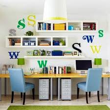 If you have space constraints, this rectangular office layout is a perfect idea! 15 Small Home Office Designs Saving Energy Space And Creating Great Work Areas For Two Hausburo Organisation Schreibtische Kinderzimmer Haus Deko