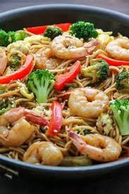 20 Minute Shrimp And Broccoli Lo Mein Baker By Nature Recipe Shrimp And Broccoli Cooking Recipes Recipes