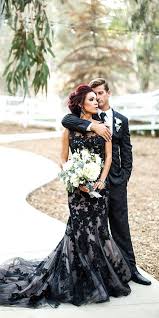 With a dress this special, you just know that you're going to look a million. 18 Gorgeous Black Wedding Dresses Wedding Forward Black Lace Wedding Dress Black Lace Wedding Black Wedding Dresses