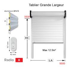 Maybe you would like to learn more about one of these? Volet Roulant Tradi Design Pour Les Grandes Largeurs De 5 M En Lame Alu Dp 413 Radio