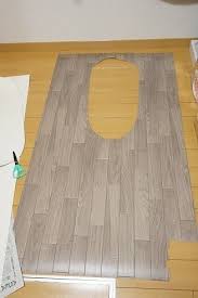 トイレにクッションフロア敷きましたー 賃貸diy日記 トイレ リフォーム diy 床 diy トイレ 床 diy