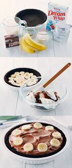 Tarte Au Pouding Au Chocolat Et A La Banane Recipe Banana Pudding Chocolate Banana Pudding Delicous Desserts