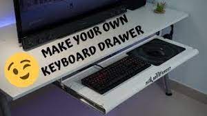 So i am getting ready to build my first cab and i have been thinking alot about the keyboard drawer. How To Improve Your Gaming Set Up Diy Gaming Keyboard Drawer Youtube