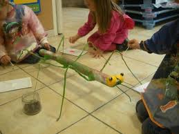 Coccinelles Et Phasmes En Papier Mache Maternelle Ps Et Ms Interventions Arts Plastiques Environnement Maternelle Phasme Jardinage Maternelle