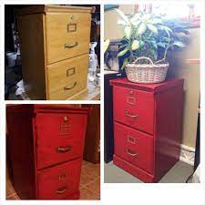 One to the face frame and one to the back wall of the cabinet (not shown). Wood File Cabinet Makeover File Cabinet 10 From Craig S List 2 Pints Of Paint 6 75 Cherry Red With Distres Filing Cabinet File Cabinet Makeover Wood File