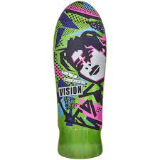 Mark gonzales super champion funzone krooked pure evil beemer skateboard by mark gonzales Vision Mark Gonzales Gonz Reissue Modern Concave Deck 10 X 30 25 Green Stain Calstreets Boarderlabs