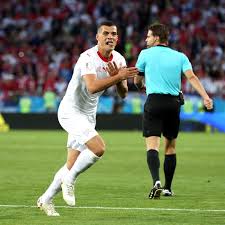Switzerland captain granit xhaka says every single player on the team is proud to play for their country after they masterminded a shock penalty shootout win over world champions france in the. Switzerland Stars Xherdan Shaqiri Granit Xhaka Avoid Fifa Ban For Albanian Eagle Goal Celebration Sbnation Com