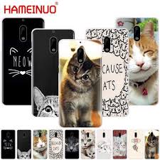 Hameinuo Meow Lovely Cute Cat Kitty Cover Phone Case For Nokia 9 8 7 6 5 3 Lumia 630 640 640xl Nokia 6 1 2018 Phone Covers Phone Case Cover Case