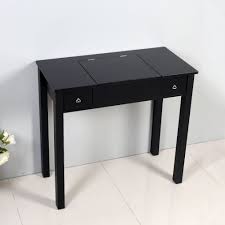 Amazon Com Organizedlife Black Dressing Table Vanity With Mirror Wooden Makeup Desk Kitchen Amp Dining Dressing Table Vanity Vanity Table Elegant Vanity