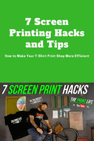 If you have a band, you can screen print your own shirts. 7 Screen Printing Hacks And Tips How To Make Your T Shirt Print Shop More Efficient Screen Printing Hacks Screen Printing Screen Printing Shirts