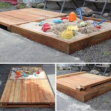 Sandbox Cat Playground Outdoor Diy Sandbox Gardening For Kids