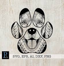 Download Zentangle Dog Paw Svg Mandala Dog Paw Svg Etsy In 2021 Paw Print Art Dog Coloring Page Dog Paws