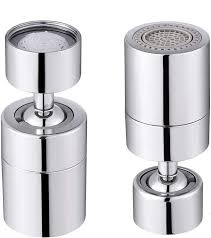 Plug the drain so you don't lose any small parts. Samodra Kitchen Sink Faucet Aerator Dual Brass Swivel Ball 80 Big Angle Adjustable 2 Spray Function Soft Bubble Stream Strong Sprayer Faucet Tap Aerator Replacement Chrome 1 8gpm Fm22 Furniture Home Living Gardening