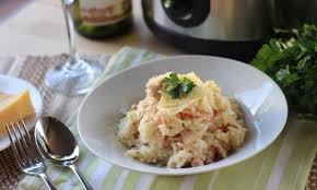 Rice Cooker Chicken And Bacon Risotto Recipe Bacon Risotto Risotto Recipes Risotto