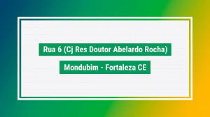 Rua 6 (cj res doutor abelardo rocha) cep 60752650 CE