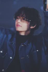 Bts Kim Taehyung Glasses 2019 Denim Jacket Curly Hair Brown Hair In 2020 Taehyung Kim Taehyung Bts Taehyung