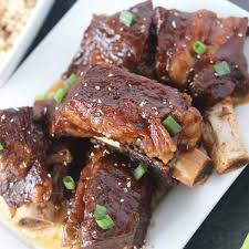 A beef rib has about 400 calories per serving. Asian Bbq Instant Pot Beef Ribs Whole Lotta Yum