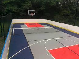 Game Sport Court Rink 30 X 60 Sports Court Flooring Backyard Court Home Basketball Court