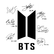 Pin Oleh Wanchun Huang Di Bts Tanda Tanda Tangan Wallpaper Ponsel