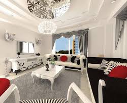 Siyah Beyaz Modern Salon Dekorasyonu Moda Dekorasyonlar Ev Icin Tasarim Evler Urun Tasarimi