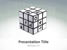 You may be considered a genius if you can align all of the same color on each side. Business Cube Powerpoint Template Slidesbase