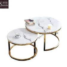 Shop for marble coffee table set online at target. Coffee Table Marble Top Gold Stainless Steel Modern Round Table Living Room Furniture Coffee Table Set From China Tradewheel Com
