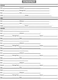 family history charts to enhance and document your research