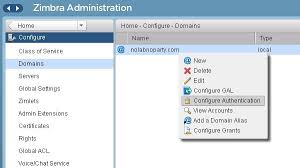 Zimbra Collaboration 8 Active Directory Authentication Nolabnoparty