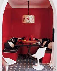 Dramatic Red Rooms Red Home Decor Red Dining Room Dining Nook