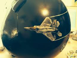 Smash F 22 Fighter Pilot Helmet Custom Paint Job Hand Painted By Jennifer Gose Using Model Paint And Spray Paint Model Paint Custom Paint Jobs Custom Paint