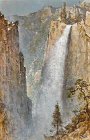 Paint the moon by tracing a circle and then use a small flat brush to paint little short strokes of white and blue. How To Paint Waterfalls Draw Paint Academy