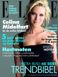 Celina midelfart var 22 år gammel da faren døde. Celina Midelfart Elle Magazine September 2005 Cover Photo Norway