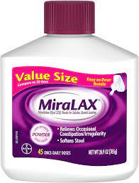 See more at the official site for healthcare professionals. Miralax Stimulant Free Laxative Powder Stool Softener