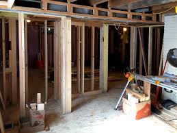 It's a skill that takes some time to develop but then is very easy to repeat. Progress Framing Basement Walls And Soffits Midmod Midwest