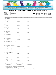 Jumlah sisi pada bangunan segi empat adalah … a. Soal Uas Matematika Kelas 2 Sd Semester 2 Dan Kunci Jawaban
