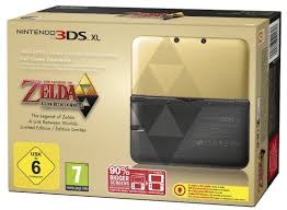 Ocarina of time 3d lleva al clásico para nintendo 64 (uno de los videojuegos más alabados por la crítica de todos los tiempos) a la consola nintendo 3ds y le añade la. Nintendo 3ds Xl Konsole Gold Schwarz Zelda Bundle Limited Edition Amazon De Games