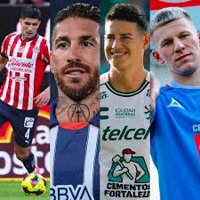 Sergio Ramos, James Rodríguez, Mateusz Bogusz y Miguel Tapias. Esto es la  Liga de las estrellas MX.