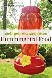 How to make hummingbird food. How To Make Your Own Hummingbird Food Nectar The Homespun Hydrangea