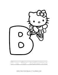 Dog house coloring pages az . Free Printable Hello Kitty Tracing Letters Worksheets Tulamama