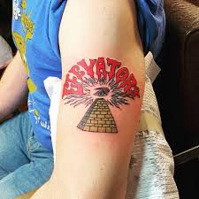 Get info on dermatech ink tattoo in benton, ar 72019 read 1 review, view ratings, photos and more. 13th Floor Elevators Drum Head Logo By Benton At Vigilante Tattoo Rochester Ny Tattoos