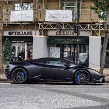 Lamborghini Huracan Performante Black And Blue Supercarsoflondon On Instagram Is There A Better Colour Combination Than Satin Black With Blue Touches Pic By Abe Good Color Combinations Dream Cars Pics