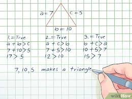 Thus, in this type of triangle, if the length of one side and the side's corresponding angle is known, the length of the other sides can be determined using the above ratio. How To Determine If Three Side Lengths Are A Triangle 6 Steps