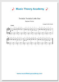Check out bas rutten's liver shot on mma surge: Twinkle Twinkle Little Star Music Theory Academy Easy Piano Music