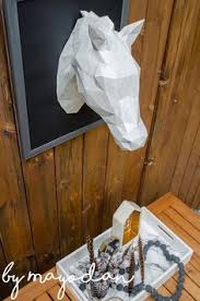 Diy Ich Hatte So Gern Ein Pferdchen Marmoriertes Papier Dickes Papier Pferdekopf