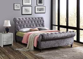 Update your sleeping space with the homefare shelter wing channel tufted low profile bed. Luxury Castello Sleight Type Bed Range Available In Steel Bedroom Fabric Bed Frame Upholstered Sleigh Bed Upholstered Bed Frame