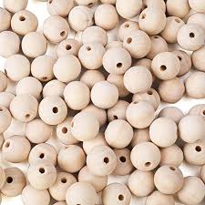 Amazon Com Wooden Beads 20mm In 2020 Wood Beads Wooden Bead Garland Wood Bead Garland